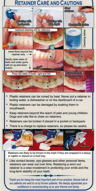 Retainer Care and Conduct